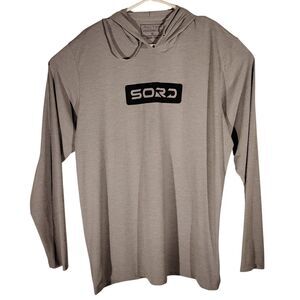 Anetik hoodie mens Xl XLarge gray performance fishing sord Vint UV long sleeve